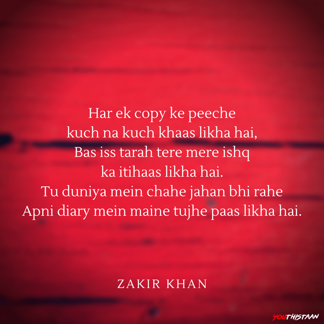 Best Zakir Khan Shayaris