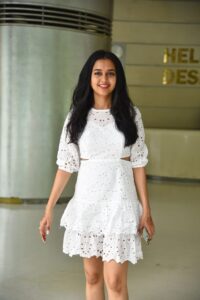 Actor Tejasswi Prakash aced the summer fashion game with a white dress as she was spotted in the city.
