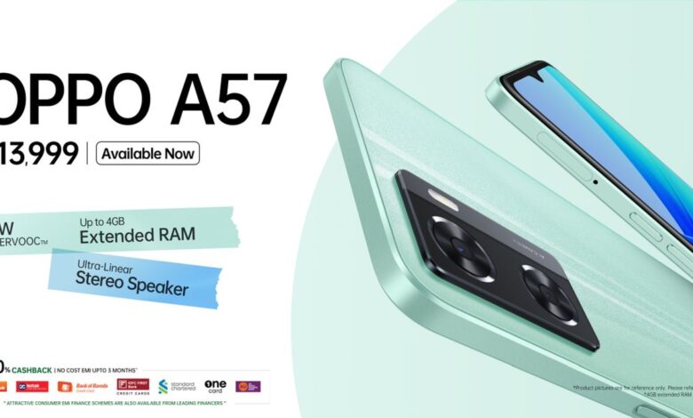 Oppo A57 (2022) Launched in India With Dual Rear Cameras, MediaTek Helio G35 SoC: All Details