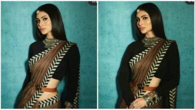 Mouni Roy’s traditional look, see cute photocabe