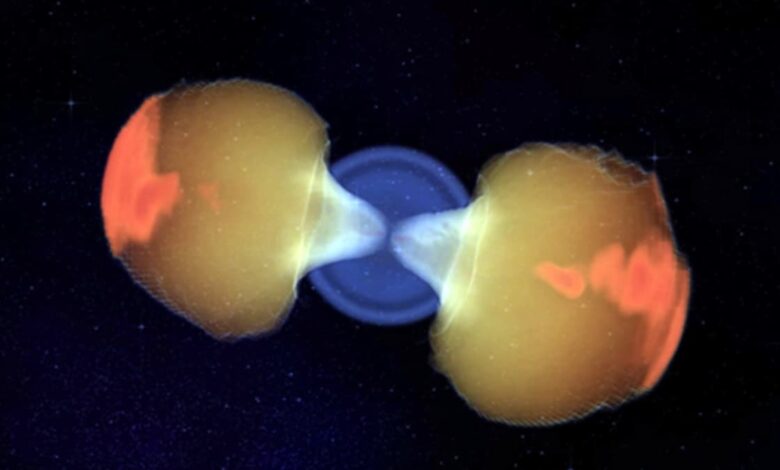 Study Explains Blinking Gamma-Ray Bursts Using Falling Stardust, Unsteady Jets