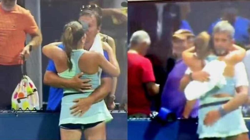 Tennis: After winning the match in the US Open, the coach gave some such praise to the player, now there is a ruckus