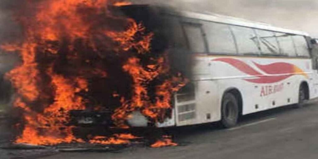 Fire breaks out in Pune private bus, passengers safe