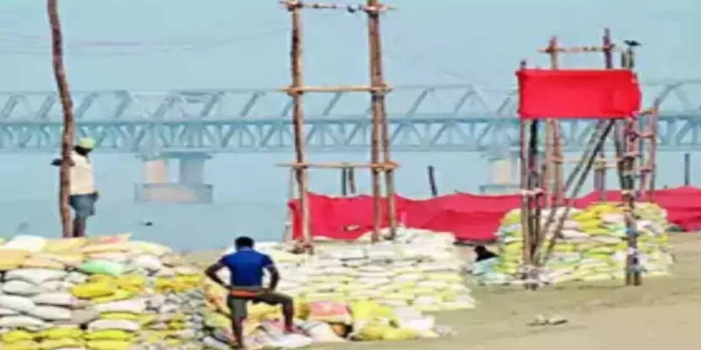 Ganga water receded in Patna, Chhath Ghat started getting ready