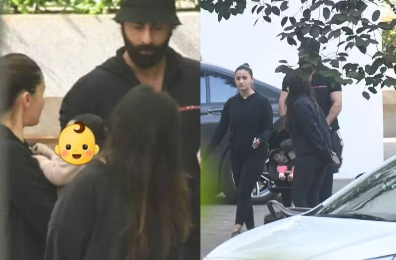 Alia Bhatt was seen hugging her daughter,