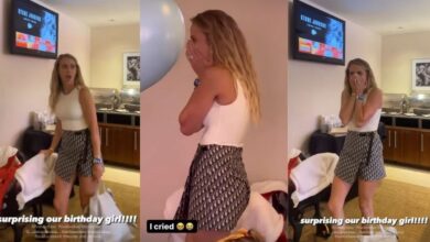 Brittany Mahomes Emotional at Surprise Birthday Party by Kayla Nicole