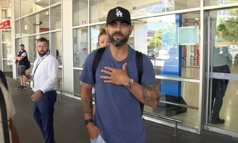 Virat Kohli gets angry at Australian media at the airport, anger erupts over family’s privacy